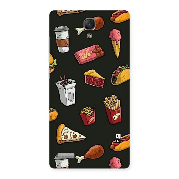 Foodie Pattern Back Case for Redmi Note