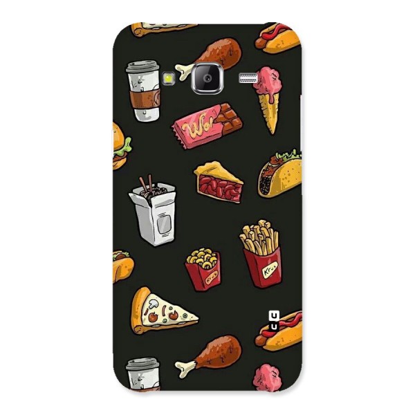 Foodie Pattern Back Case for Samsung Galaxy J5