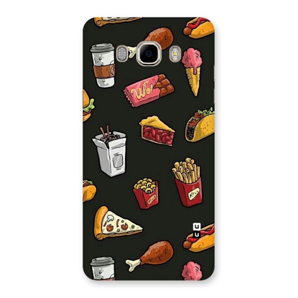 Foodie Pattern Back Case for Samsung Galaxy J7 2016