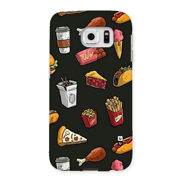 Foodie Pattern Back Case for Samsung Galaxy S6