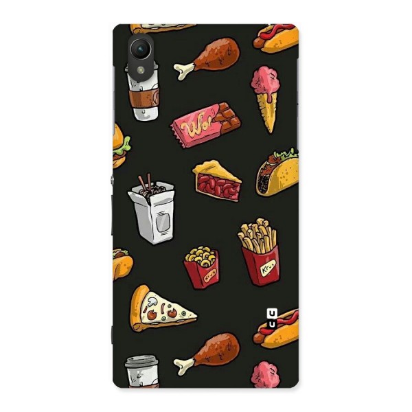 Foodie Pattern Back Case for Sony Xperia Z1