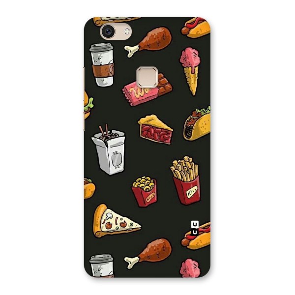 Foodie Pattern Back Case for Vivo V7