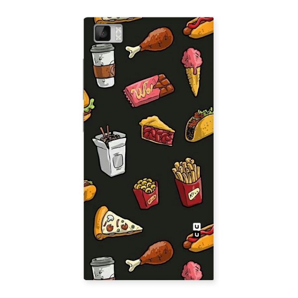 Foodie Pattern Back Case for Xiaomi Mi3