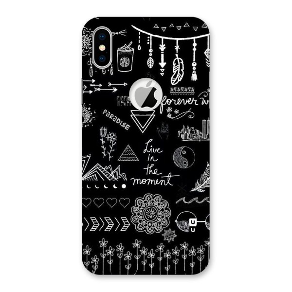 Forever Moment Back Case for iPhone X Logo Cut