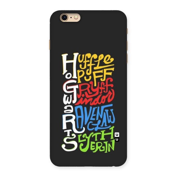Four Colored Homes Back Case for iPhone 6 Plus 6S Plus