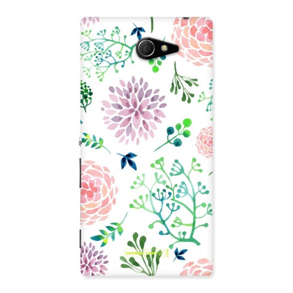 Fresh Floral Back Case for Sony Xperia M2