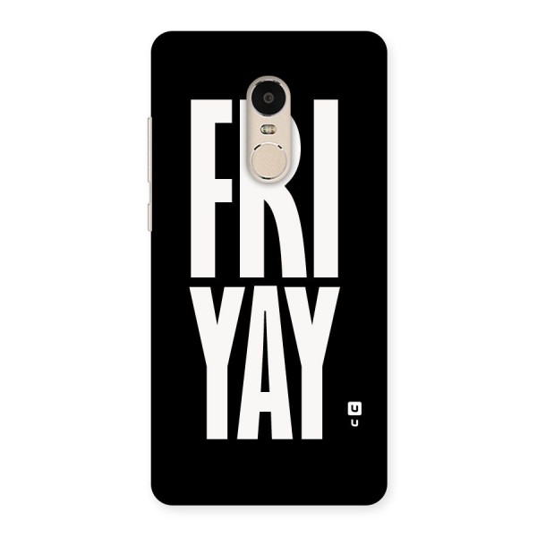 Fri Yay Back Case for Xiaomi Redmi Note 4