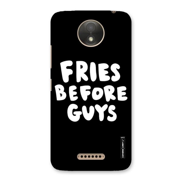 Fries Always Back Case for Moto C Plus