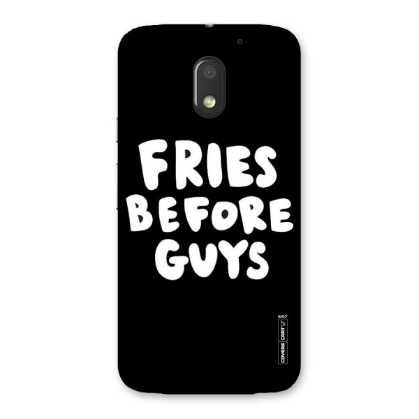 Fries Always Back Case for Moto E3 Power