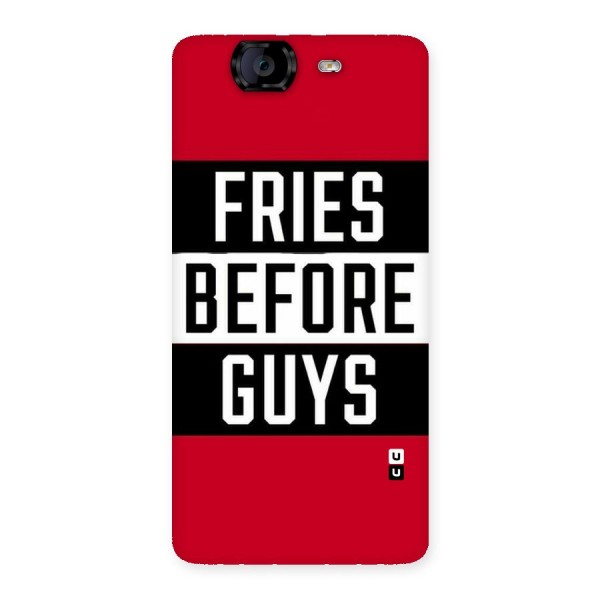 Fries Love Stripes Back Case for Canvas Knight A350