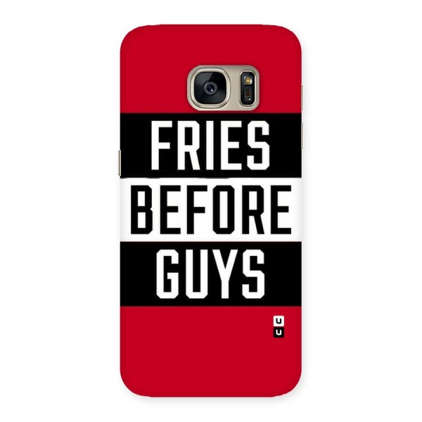 Fries Love Stripes Back Case for Galaxy S7