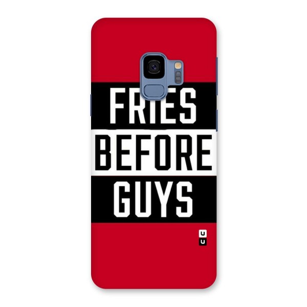 Fries Love Stripes Back Case for Galaxy S9