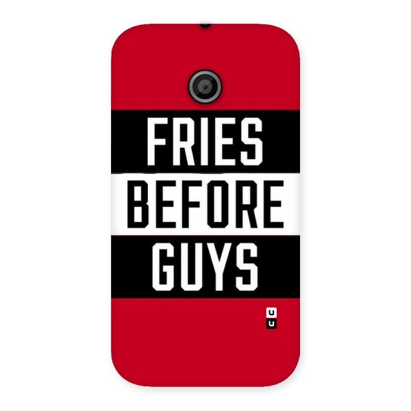 Fries Love Stripes Back Case for Moto E