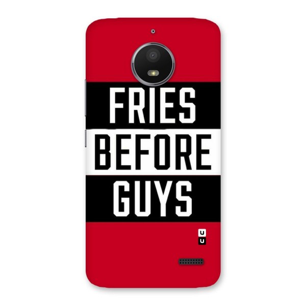 Fries Love Stripes Back Case for Moto E4