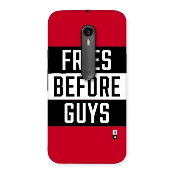 Fries Love Stripes Back Case for Moto G3