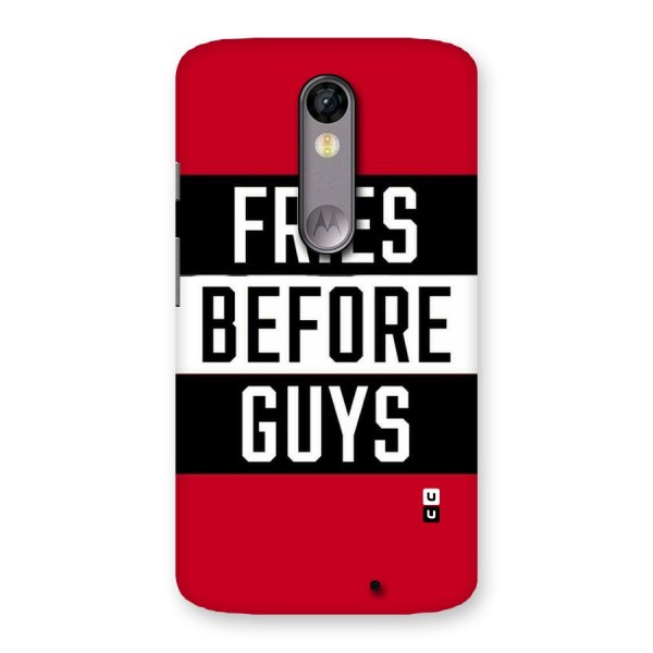 Fries Love Stripes Back Case for Moto X Force