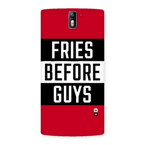 Fries Love Stripes Back Case for One Plus One