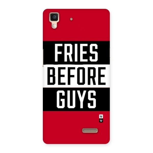 Fries Love Stripes Back Case for Oppo R7