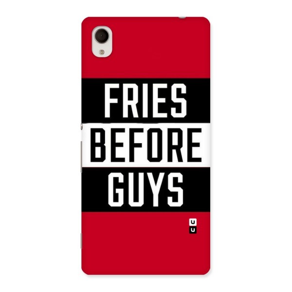 Fries Love Stripes Back Case for Sony Xperia M4