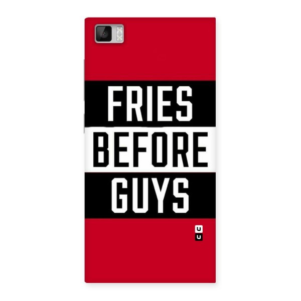 Fries Love Stripes Back Case for Xiaomi Mi3