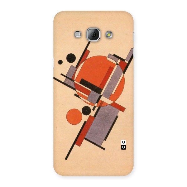 Geo Abstract Metrics Back Case for Galaxy A8