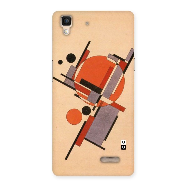 Geo Abstract Metrics Back Case for Oppo R7