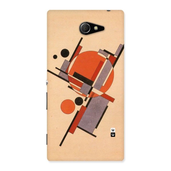 Geo Abstract Metrics Back Case for Sony Xperia M2