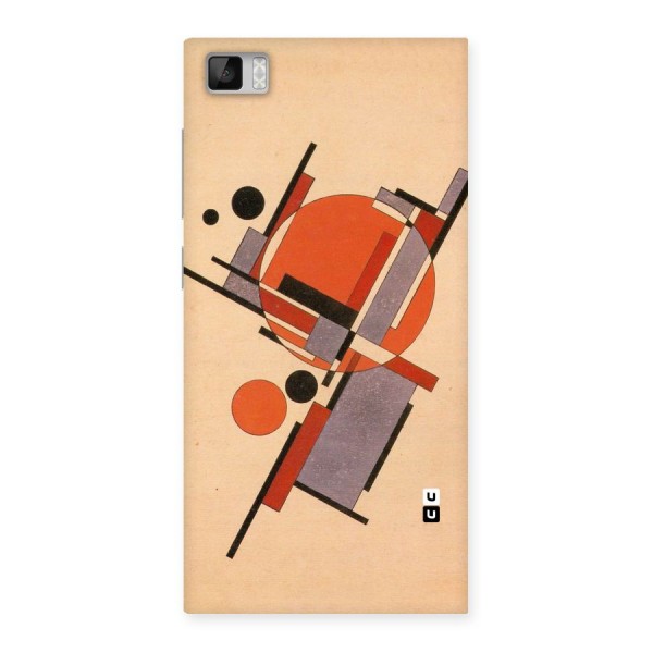 Geo Abstract Metrics Back Case for Xiaomi Mi3