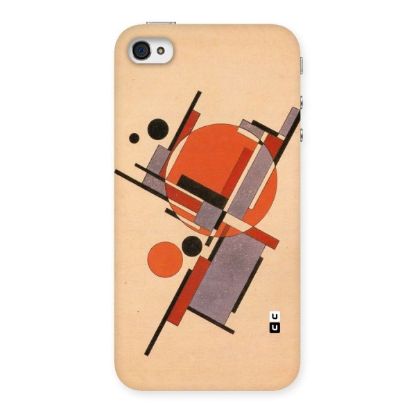 Geo Abstract Metrics Back Case for iPhone 4 4s