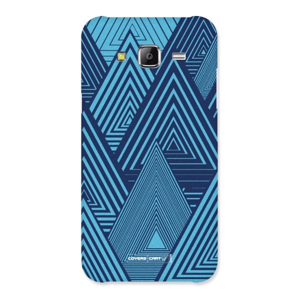 Geometric Blue Print Back Case for Samsung Galaxy J5