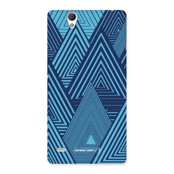 Geometric Blue Print Back Case for Sony Xperia C4