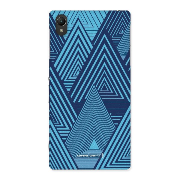 Geometric Blue Print Back Case for Sony Xperia Z1