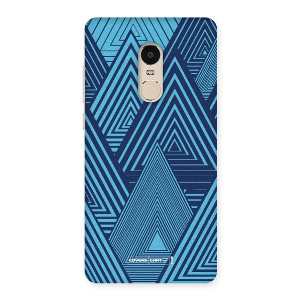 Geometric Blue Print Back Case for Xiaomi Redmi Note 4