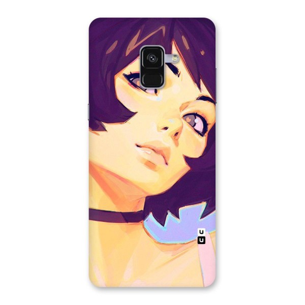 Girl Face Art Back Case for Galaxy A8 Plus