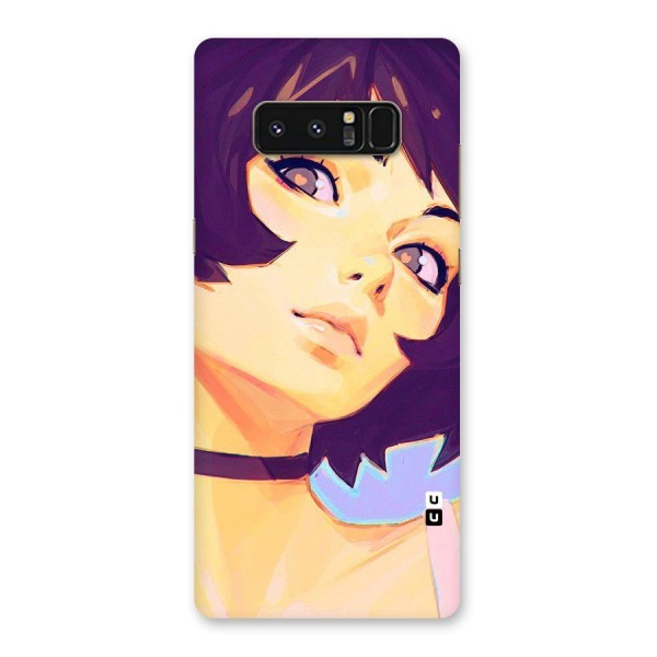 Girl Face Art Back Case for Galaxy Note 8