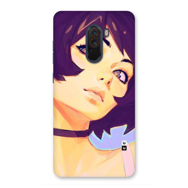 Girl Face Art Back Case for Poco F1