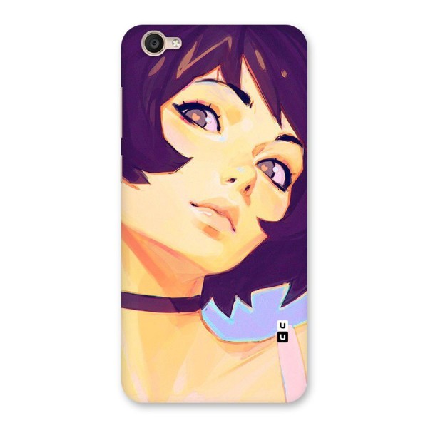 Girl Face Art Back Case for Vivo Y55s