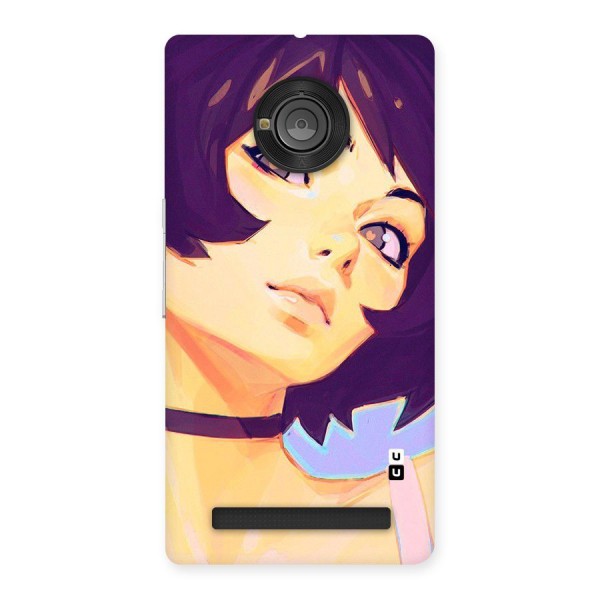 Girl Face Art Back Case for Yu Yuphoria