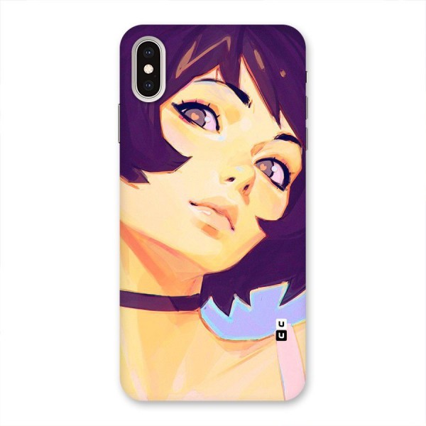 Girl Face Art Back Case for iPhone XS Max