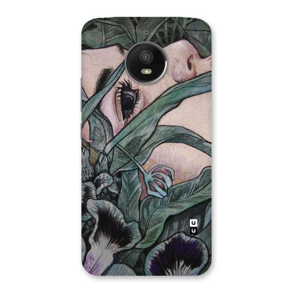 Girl Grass Art Back Case for Moto E4 Plus