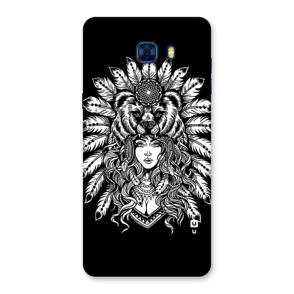 Girl Pattern Art Back Case for Galaxy C7 Pro