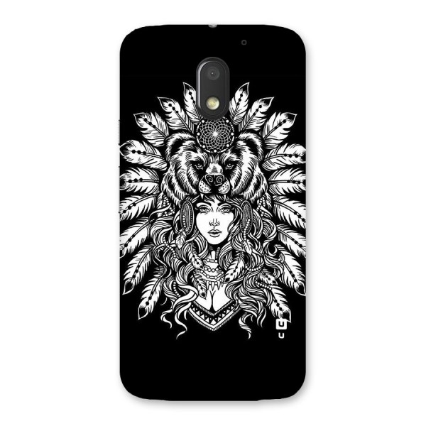 Girl Pattern Art Back Case for Moto E3 Power