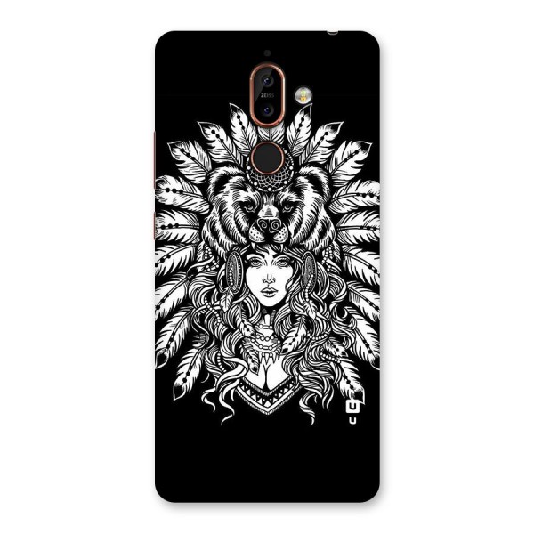 Girl Pattern Art Back Case for Nokia 7 Plus