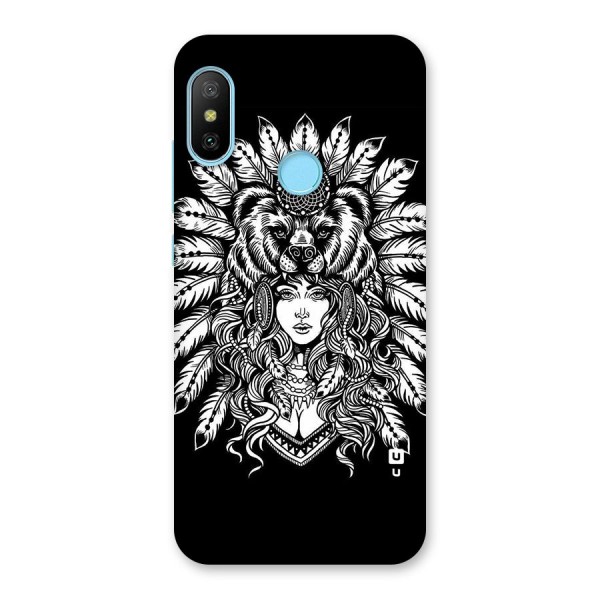 Girl Pattern Art Back Case for Redmi 6 Pro