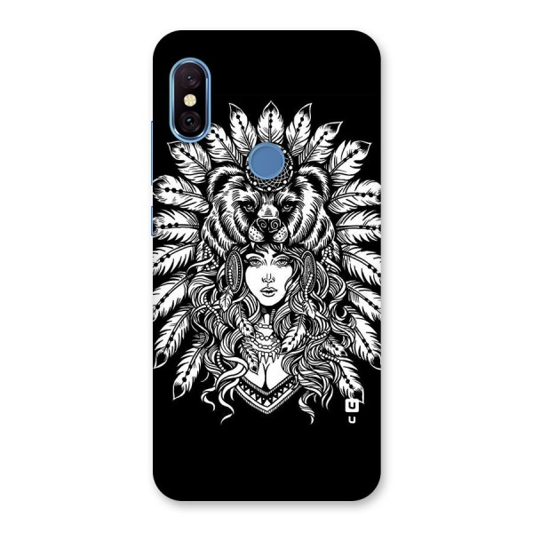 Girl Pattern Art Back Case for Redmi Note 6 Pro