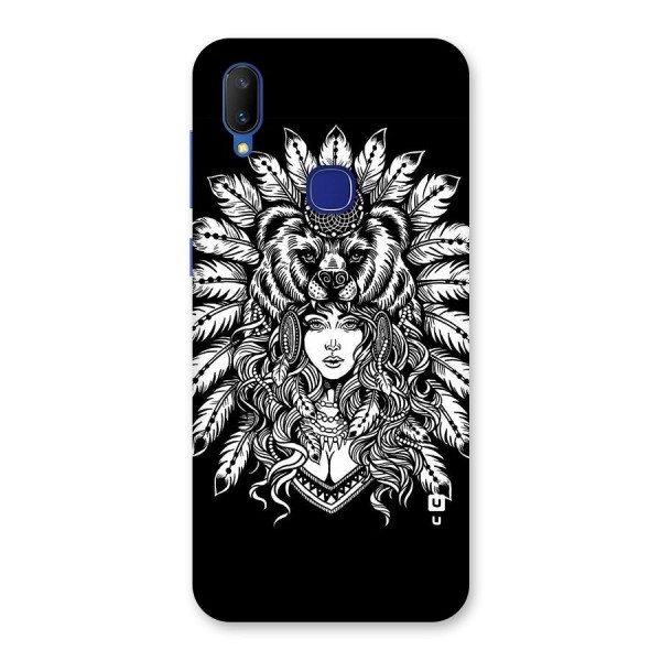 Girl Pattern Art Back Case for Vivo V11