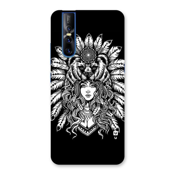 Girl Pattern Art Back Case for Vivo V15 Pro