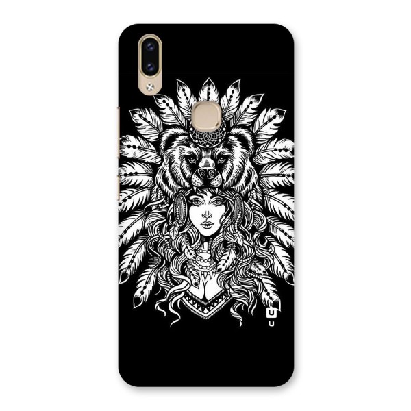 Girl Pattern Art Back Case for Vivo V9