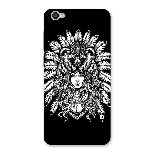 Girl Pattern Art Back Case for Vivo Y55s