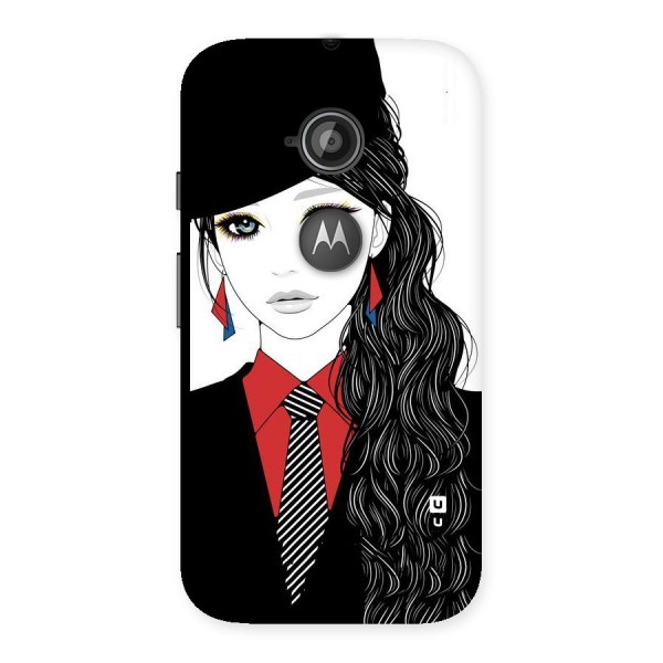 Girl Tie Back Case for Moto E 2nd Gen